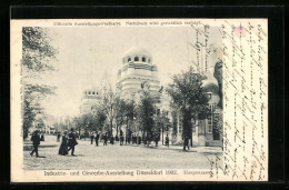 AK Düsseldorf, Industrie- Und Gewerbe-Ausstellung 1902, Hauptstrasse  - Ausstellungen