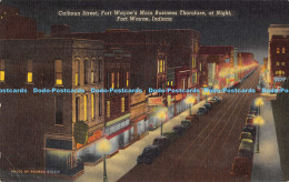 R173105 Calhoun Street. Fort Waynes Main Business Thorofare At Night. Fort Wayne - Welt