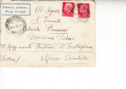 ITALIA 1936 - Lettera Da S.M.Capua Vetere A Divisione Sila In Eritrea - Poststempel