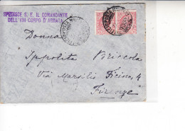 ITALIA 1916 - Lettera Posta Militare Per Firenze - Poste Militaire (PM)