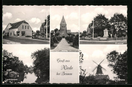AK Riede /Bremen, Mühle, Ehrenmal, Kirche  - Autres & Non Classés