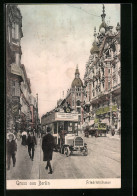 AK Berlin, Friedrichstrasse Mit Autobus  - Mitte