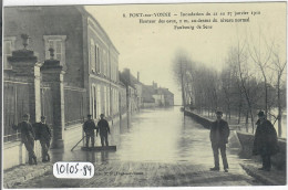 PONT-SUR-YONNE- INONDATIONS DU 21 AU 27 JANVIER 1910- FAUBOURG DE SENS - Pont Sur Yonne