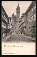 AK Braunschweig, Weberstrasse Und Andreaskirche  - Braunschweig