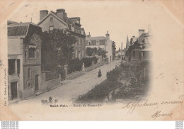 X5-50) SAINT PAIR (MANCHE)   ROUTE DE GRANVILLE - ( OBLITERATION DE 1903 - 2 SCANS ) - Saint Pair Sur Mer