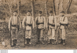 MERIGNAC PRES BORDEAUX - CARTE PHOTO ISARD - GROUPE DE  MILITAIRES - CORRESPONANCE DE BERGERAC LE 21/2/1915 - (2 SCANS) - Guerre 1914-18