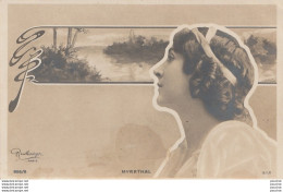 X8- ARTISTE FEMME - FRAU - LADY - MYRRTHAL - PAR REUTLINGER , PARIS - ( 2 SCANS ) - Artisti