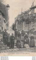 X9-86) COUHE VERAC (VIENNE) ESCALIER DE LA RUE DU MYSTERE  - ( TRES ANIMEE - HABITANTS - 2 SCANS ) - Couhe