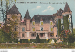 X10-47) VERTEUIL D ' AGENAIS (LOT  ET GARONNE)  CHATEAU DE ROQUEPIQUET (COTE SUD) - ( 2 SCANS ) - Autres & Non Classés