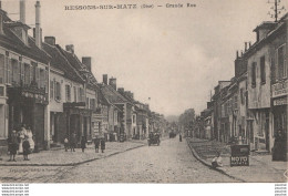 X10-60) RESSONS SUR MATZ (OISE) GRANDE RUE - ( ANIMEE - BOUCHERIE - HABITANTS - 2 SCANS )  - Ressons Sur Matz