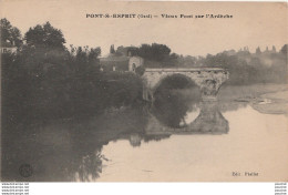 X12-30) PONT SAINT ESPRIT (GARD) VIEUX PONT SUR L'ARDECHE - ( 2 SCANS ) - Pont-Saint-Esprit