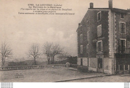 X14-07) LOUVESC (ARDECHE) LA TERRASSE DE LA BASILIQUE  - ( 2 SCANS ) - La Louvesc