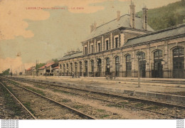 X15-82) LEXOS (TARN ET GARONNE) LA GARE - ( EDITEUR VIALARS , LEXOS - 2 SCANS ) - Sonstige & Ohne Zuordnung