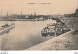 X17-03) MONTLUCON - LES USINES ET LE CANAL  - ( 2  SCANS ) - Montlucon