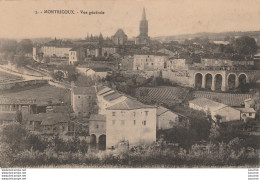 X18-82) MONTRICOUX (TARN ET GARONNE) VUE GENERALE - ( 2 SCANS ) - Other & Unclassified