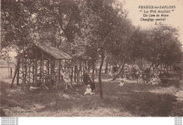 X22-77) VENEUX LES SABLONS - LE PRE AUCLAIR - PENSION DE FAMILLE -  UN COIN DE REPOS - EDITEUR COFFIN - ANIMEE - 2 SCANS - Autres & Non Classés