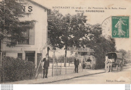 X24-95) MONTMAGNY - AU PANORAMA DE LA BUTTE PINSON - MAISON  DAUBERCIES  - ( ANIMATION - ATTELAGE ) - Autres & Non Classés