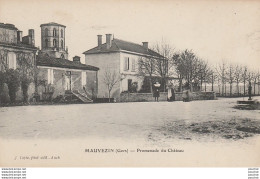 X25-32) MAUVEZIN (GERS) PROMENADE DU CHATEAU  - ( ANIMEE - 2 SCANS ) - Autres & Non Classés