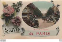 75) SOUVENIR DE PARIS - BOULEVARD DES CAPUCINES  - (  2 SCANS ) - Paris (09)