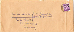 L79720 - Grossbritannien / Regionalmarken / Guernsey - 1968 - 3d Wilding EF A Bf ALDERNEY -> St Sampsons - Zonder Classificatie