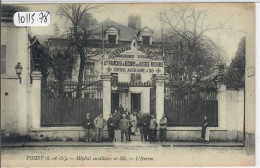 POISSY- HOPITAL AUXILIAIRE N°38- L ENTREE- NON CIRCULEE - Poissy