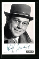 AK Musiker Ralf Bendix Mit Brille, Autograph  - Music And Musicians