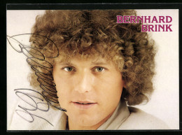 AK Musiker Bernhard Brink Mit Dauerwelle, Autograph  - Musique Et Musiciens