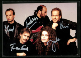 AK Musikerin Jule Neigel Und Band, Autograph  - Musik Und Musikanten