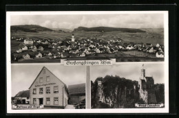 AK Grossengstingen, Schloss Lichtenstein, Gasthaus Zum Engel, Totalansicht  - Other & Unclassified