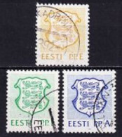 1992. Estonia.  Coat Of Arms. Used. Mi. Nr. 183-85. - Estonie