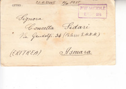 P/W  MIDDLE  EAS  014 -  P.O. W. 273415 - Asmara (Eritrea) - Brieven En Documenten