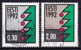 1992. Estonia.  Christmas 1992. Used. Mi. Nr. 195x-96x. - Estonia