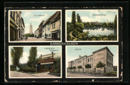 AK Sangerhausen, Kylischestr., Stadtparkteich  - Sangerhausen