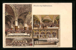 Lithographie München, Klg. Münchner Hofbräuhaus, Kleine Bierhalle Im Parterre  - Sonstige & Ohne Zuordnung