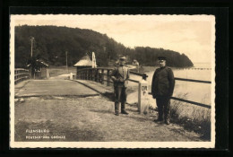 AK Deutsch-dänische Grenze Bei Flensburg  - Customs
