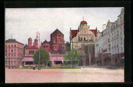 AK München, Künstlerhaus Und Synagoge  - Jewish