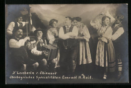 AK D`Lercheln V. Chiemsee, Oberbayrisches Specialitäten Ensembl H. Reil, Trachtenkapelle  - Musique Et Musiciens