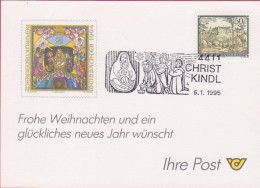 Weihnachtskarte 1990 - Mi 2006 (10) : Freimarke : Stifte Und  Klöster In Österreich - Chorherrenstift Vorau , SST 4411 - FDC