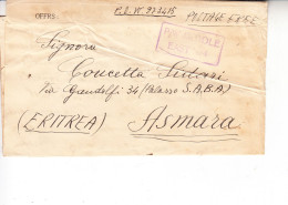 P/W  MIDDLE  EAS  014 -  P.O. W. 273415 - Asmara (Eritrea) - Trasferimento SUDAN - Lettres & Documents