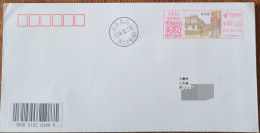 China Cover "Fu'an Bridge" (Kunshan, Jiangsu) Color Postage Machine Stamp First Day Actual Mail Seal - Enveloppes