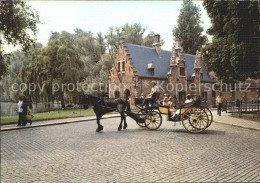 72272803 Brugge Het Oude Sashuis Maison Eclusiere Pferdedroschke Bruges - Brugge