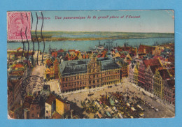 1114 BELGIUM BELGICA ANVERS VUE PANORAMIUE DE LAGRAND PLACE ET L'ESCAUT RARE POSTCARD - Sonstige & Ohne Zuordnung