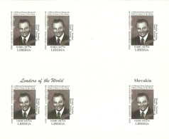 1999 Slovakia President Rudolf Schuster - Rare Imperforated Bloc MNH - Autres & Non Classés