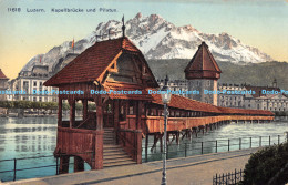 R175251 11618. Luzern. Kapellbrucke Und Pilatus. Wehrli A. G - Monde