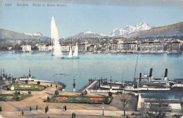 R175252 Geneve. Rade Et Mont Blanc. Phototypie - Monde