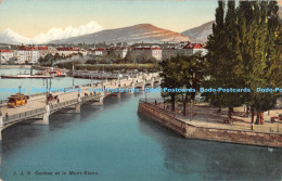 R175253 J. J. 5. Geneve Et Le Mont Blanc. Jullien Freres - Monde