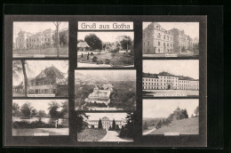 AK Gotha, Staatskasse, Schloss Und Museum, Arnoldiplatz  - Gotha