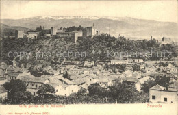 72272031 Granada Andalucia Vista General De La Alhambra Granada - Sonstige & Ohne Zuordnung