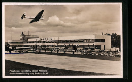 AK Essen-Mülheim, Schnellverkehrsflugzeug Junkers Ju 86 Beim Überflug Der Flughafen-Gaststätte  - Autres & Non Classés