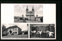 AK Maria Kulm, Wohlfahrtskirche, Gasthaus Und Fleischerei Zum Goldenen Kreuz  - Tschechische Republik